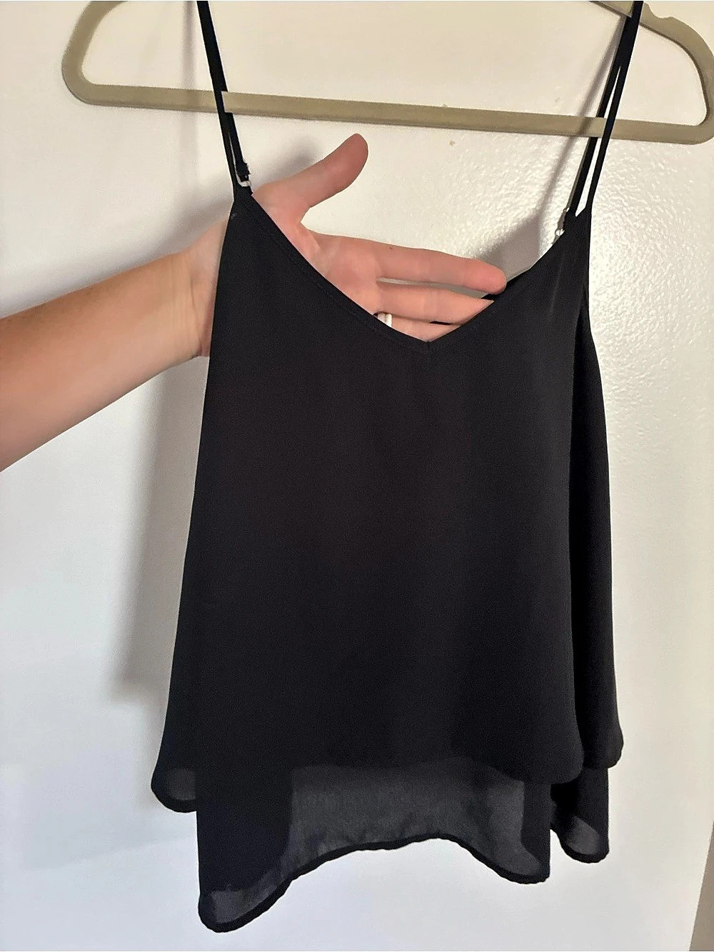 L'Amour Black Camisole Blouse